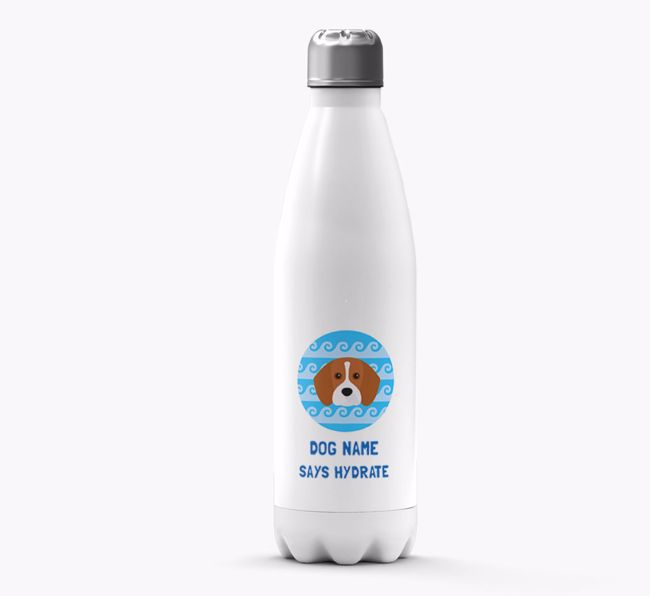 'Says Hydrate' - Personalised {breedFullName} Water Bottle